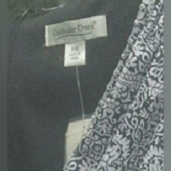 - Coldwater Creek Blk/Wht Beaded Dress size 16 - Picture 5 of 5